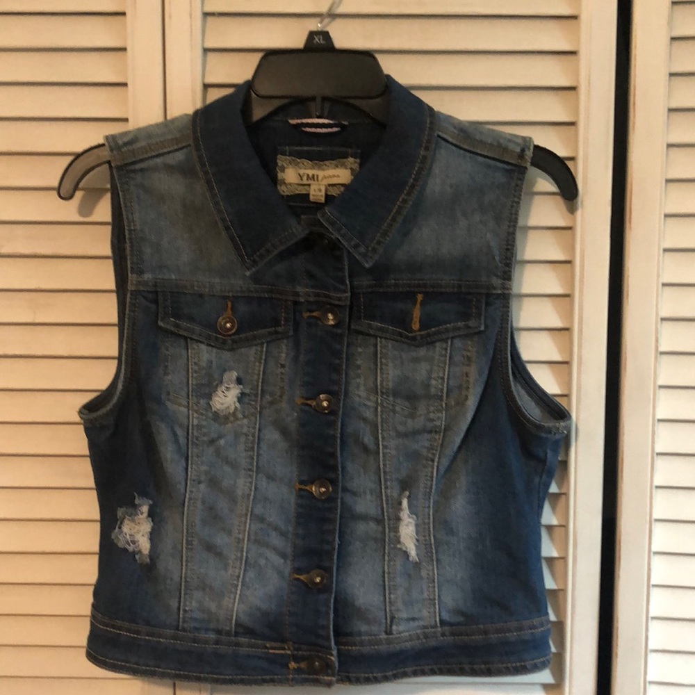 Flared dress jeans jacket